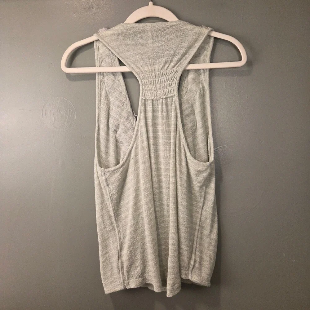 Free People Women's Frida Embroidered Faux Wrap Tank Top Size M Floral Mint
